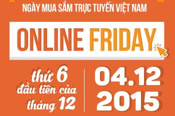 Ngày Online Friday 2015: Nhiều mặt hàng giảm giá đến 70%