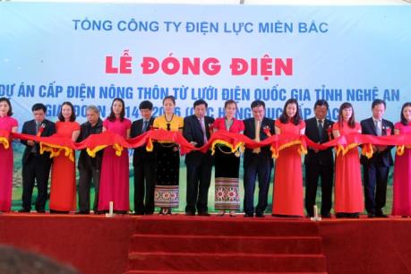 Điện lưới về xã miền núi khó khăn Diên Lãm