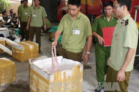 2,5 tấn nội tạng động vật bốc mùi hôi thối bị bắt giữ