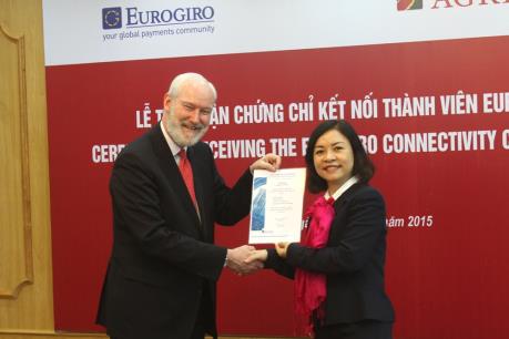 Agribank là ngân hàng Việt Nam đầu tiên tham gia mạng lưới thanh toán toàn cầu Eurogiro