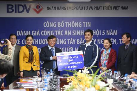 BIDV dành hơn 2.200 tỷ đồng cho an sinh xã hội