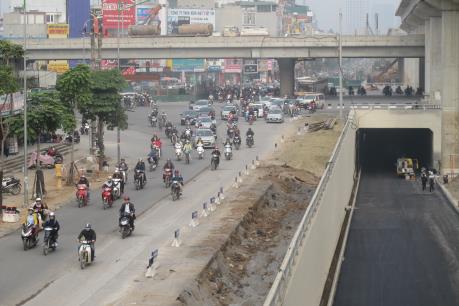 Ngày 10/1, thông xe dự án hầm chui nút giao Thanh Xuân và Trung Hòa