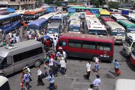 Sau Tết dương lịch tại Hà Nội: Các bến xe đông nhưng không ùn ứ