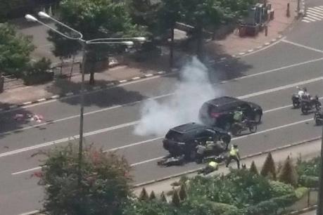 Indonesia: Đánh bom liên tiếp ở Jakarta, ít nhất 3 người thiệt mạng
