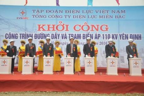 Xây dựng công trình cấp điện cho các khu công nghiệp vật liệu xây dựng