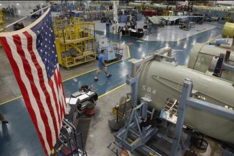 Ngành công nghiệp chế tạo của Mỹ gặp khó khăn