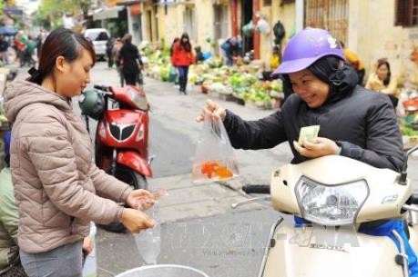 Sôi động thị trường sắm lễ ông Công, ông Táo