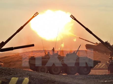 Châu Á và Mỹ tăng chi tiêu quân sự