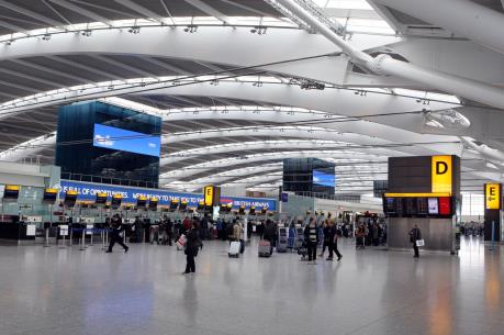 Sân bay Heathrow của Anh được đánh giá tốt nhất châu Âu
