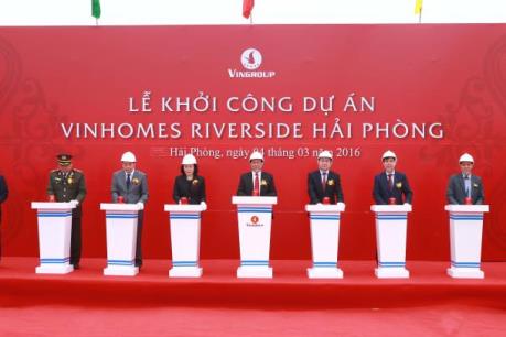 Khởi công Khu đô thị phức hợp Vinhomes Riverside Hải Phòng