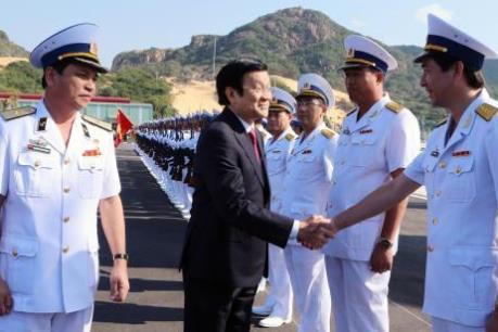 Chủ tịch nước Trương Tấn Sang dự lễ khánh thành Cảng Quốc tế Cam Ranh