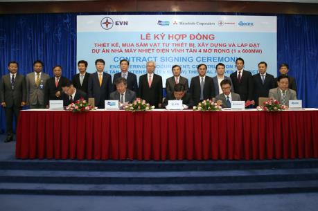 Ký hợp đồng xây dựng dự án Nhà máy Nhiệt điện Vĩnh Tân 4 mở rộng