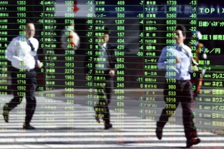 Sắc xanh bao phủ thị trường chứng khoán châu Á