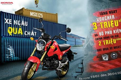 Honda Việt Nam tri ân khách hàng mua xe MSX 125cc