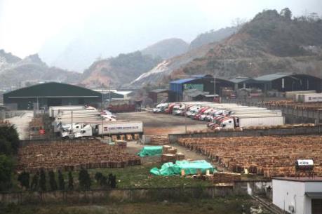 Hàng trăm xe container ùn tắc tại Cửa khẩu Quốc tế Thanh Thủy