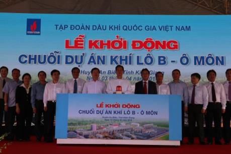 Thủ tướng Nguyễn Tấn Dũng bấm nút khởi động chuỗi dự án Khí Lô B - Ô Môn