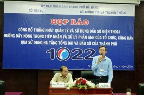 Đà Nẵng công bố đầu số đường dây nóng 0511.1022