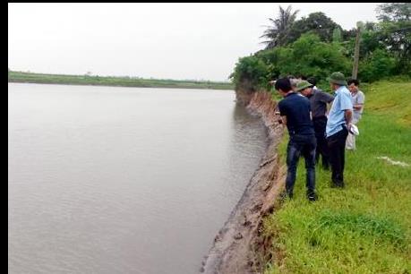 Hải Dương: Xuất hiện 5 điểm sạt lở bãi sông nguy hiểm