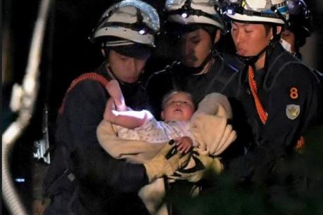 Động đất tại Nhật Bản:  19 người thiệt mạng, cứu sống 1 em bé 8 tháng tuổi