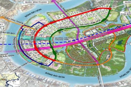 Hơn 3.300 tỷ đồng xây khu dân cư và đường trục Bắc – Nam trong Khu đô thị mới Thủ Thiêm