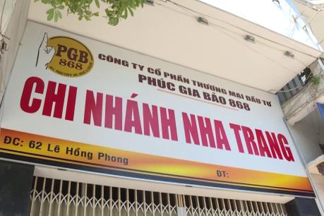 Bắt tạm giam TGĐ Công ty Phúc Gia Bảo 868 để điều tra về hành vi lừa đảo mang tính đa cấp