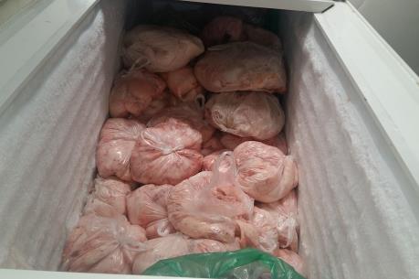 Thanh Hóa bắt giữ xe ô tô tải chở tóp mỡ động vật bốc mùi hôi thối