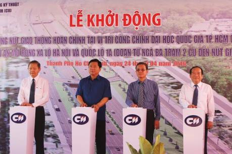 Hoàn thiện nút giao cổng chính Đại học Quốc gia Tp. Hồ Chí Minh