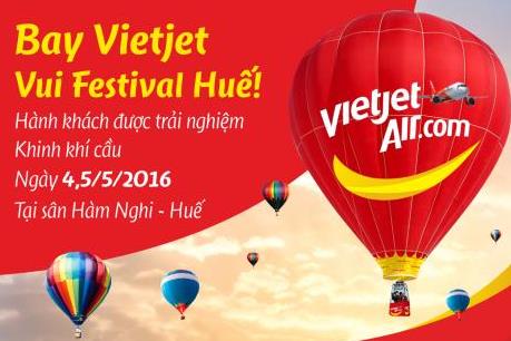Vietjet tặng vé khinh khí cầu cho hành khách bay đến Huế