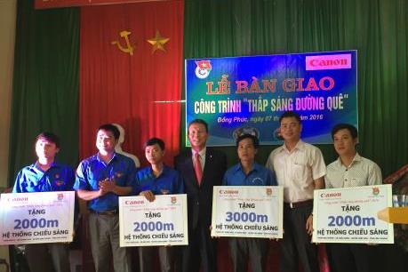 Canon tài trợ gần 70km đèn đường cho hai tỉnh Bắc Ninh và Bắc Giang