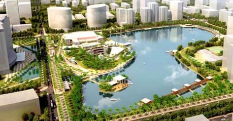 Khởi công Dự án Công viên hồ điều hòa Nhân Chính