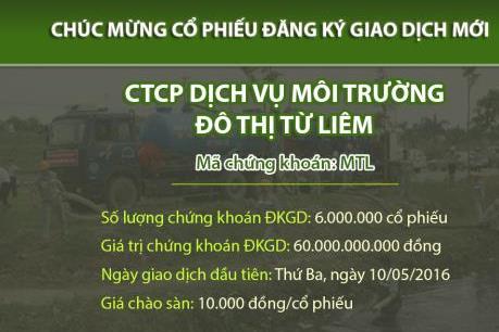 Đô thị Từ Liêm chào sàn UPCoM