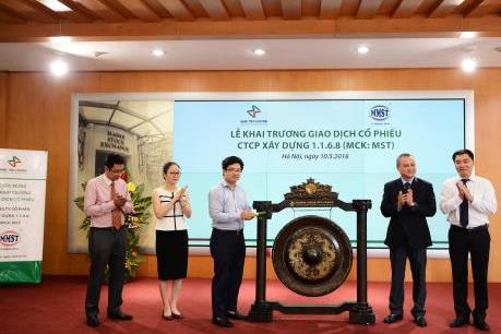 18 triệu cổ phiếu Xây dựng 1.1.6.8 chính thức niêm yết trên HNX