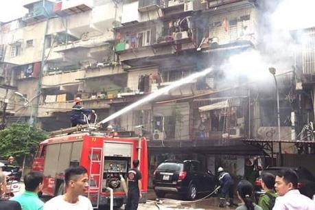 Hà Nội: Cháy lớn tại khu tập thể Cơ yếu Chính Phủ