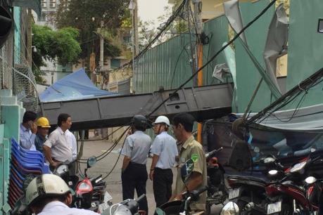 Hé lộ nguyên nhân vụ sập cần cẩu xuống trường mầm non tại TP.HCM