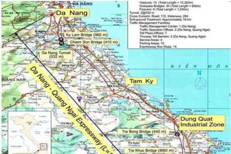 Vinaconex liên danh thi công cao tốc Đà Nẵng – Quảng Ngãi