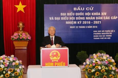 Tổng Bí thư Nguyễn Phú Trọng: Các đại biểu được bầu lần này sẽ hết lòng vì dân, vì nước