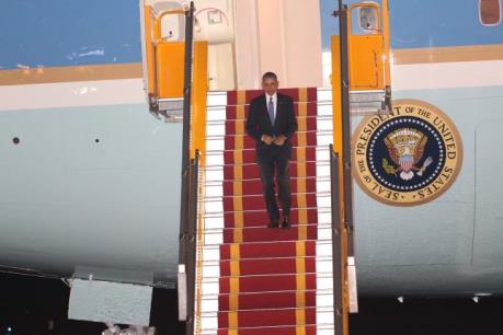 Tổng thống Obama bắt đầu chuyến thăm chính thức Việt Nam