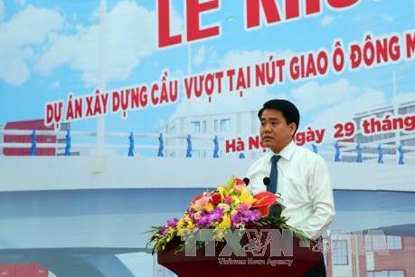 Hà Nội khởi công xây dựng cầu vượt nút giao Ô Đông Mác – Nguyễn Khoái