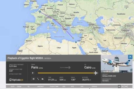 Vụ máy bay MS804 mất tích: Ai Cập cần thêm ít nhất 12 ngày để tìm hộp đen