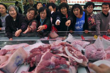 Giá thịt lợn tại Trung Quốc đang tăng chóng mặt