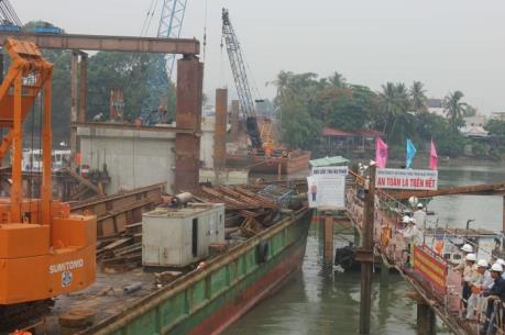 Cầu Ghềnh mới dự kiến vượt tiến độ 4 ngày