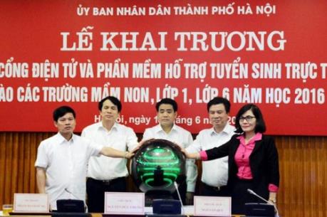 Hà Nội khai trương Cổng điện tử tuyển sinh các đầu cấp trực tuyến