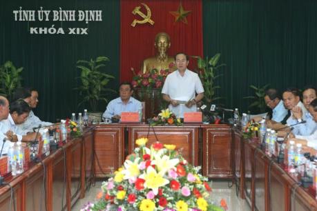 Chủ tịch nước đề xuất xây dựng Bình Định thành trung tâm kinh tế biển