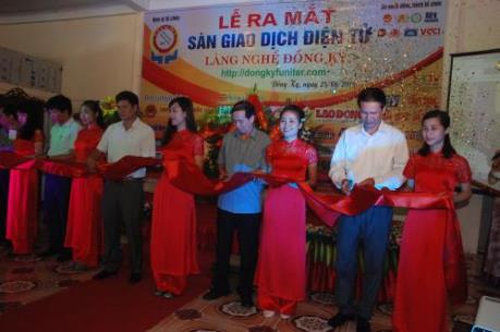 Ra mắt sàn thương mại điện tử làng nghề Đồng Kỵ 