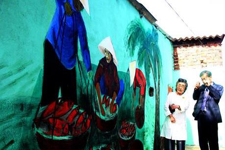 Độc đáo ngôi làng biển Trung Thanh 