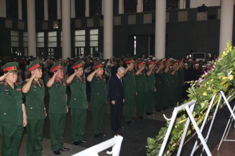 Tổ chức trọng thể Lễ tang các đồng chí hy sinh trong khi làm nhiệm vụ bay tìm kiếm cứu nạn