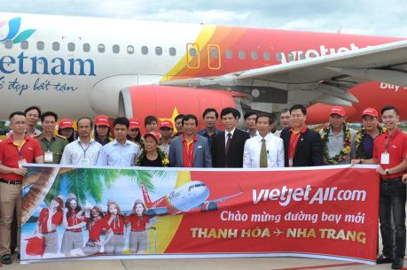 Vietjet khai trương đường bay Thanh Hóa – Nha Trang