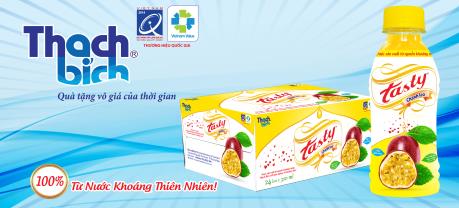 Thạch Bích tung sản phẩm nước giải khát TASTY Chanh leo ra thị trường