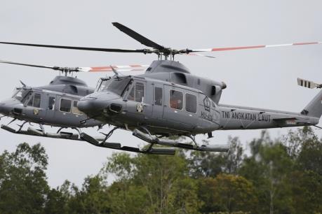 Indonesia: Rơi trực thăng quân sự khiến 2 người thiệt mạng