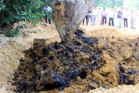 Đã có kết luận về vụ chôn lấp bùn thải của Formosa tại Hà Tĩnh